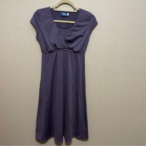 Purple Nursing Maternity Gown